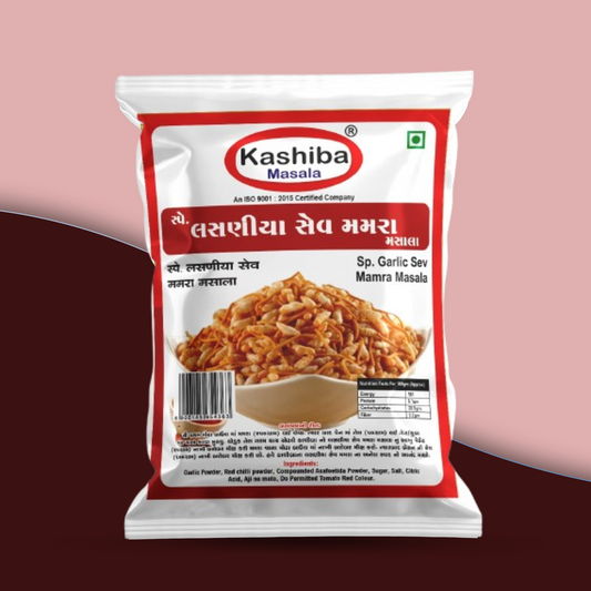 Garlic Sev Mamra Masala – The Perfect Spicy & Garlicky Blend for Crunchy Snacks!