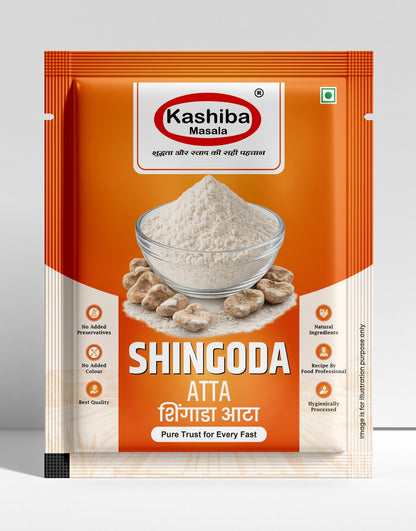 KASHIBA Shingoda Flour (Singhara Atta) – Premium Farali Flour for Vrat, Fasting & Healthy Recipes | 100 GM